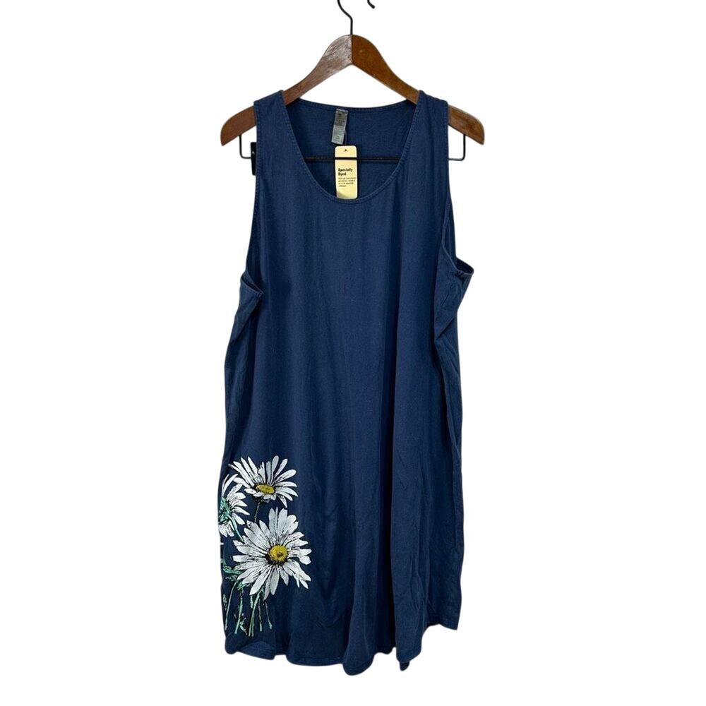 Instant Message Women’s Plus Tank Dress sz 1X Specially Dyed NEW #F517